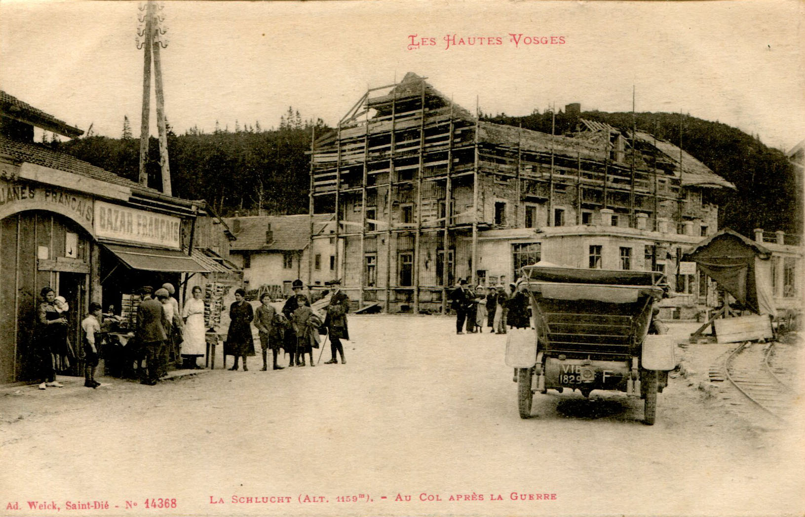 Au col, après la Guerre